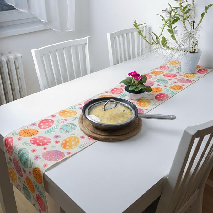 Gilprop 3 Pcs Holiday Table Runners Seasonal Tablecloth, 13x72 Inch | Farmhouse - Image 2