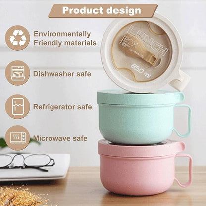 Rarapop 2 Pack Microwave Soup Bowl Containers - Image 2