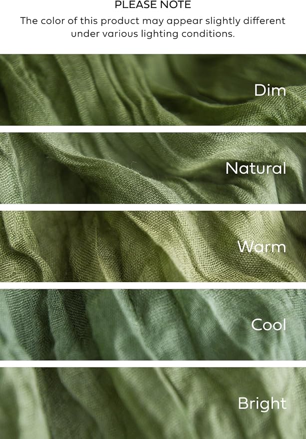 Ling's Moment Moss Green Cheesecloth Table Runner, 120 Inch 10FT | Boho Gauze - Image 7