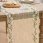 Artoid Mode Daisy Floral Beige Apricot Shaped Gauze Embroidery Table Runner 120 by ArtoidMode