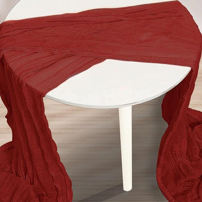 10 Pack Terracotta Christmas Cheesecloth Table Runner 35x120 Inch 10Ft Rustic - Image 3