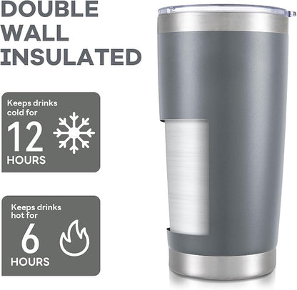 20 oz Tumbler with Lid Stainless Steel Insulated Tumblers Bulk Cups Mug | - Image 3