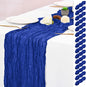 15 Pack Royal Blue Table Runners 17 x 108inch Cheesecloth Table Runner Boho by Lumaycens
