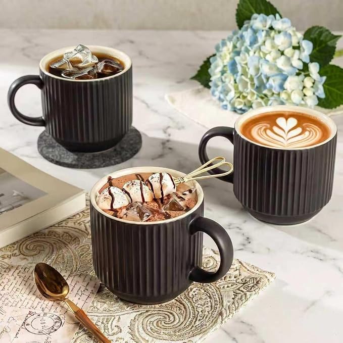 HASENSE Coffee Mug Ceramic Set of 4 - Image 5