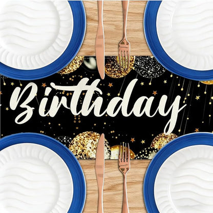 Happy Birthday Table Runner, Table Runners 72 Inches Long | 1920s Birthday - Image 4