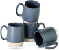 HASENSE Ceramic Large Coffee Mugs Set of 4-15 Ounce Porcelain Coffee Cups Set by Hasense