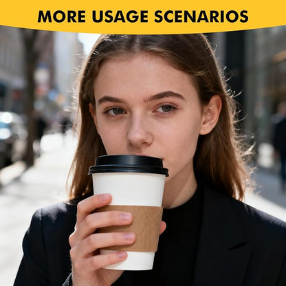 RACETOP 12 oz 50 pack Disposable Paper Coffee Cups - Image 9