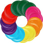 Thenshop 300 Pcs Colorful Paper Plates 7 Inch Disposable Party Plates for Dessert Cake Birthday Party Supplies(Warm Colors)