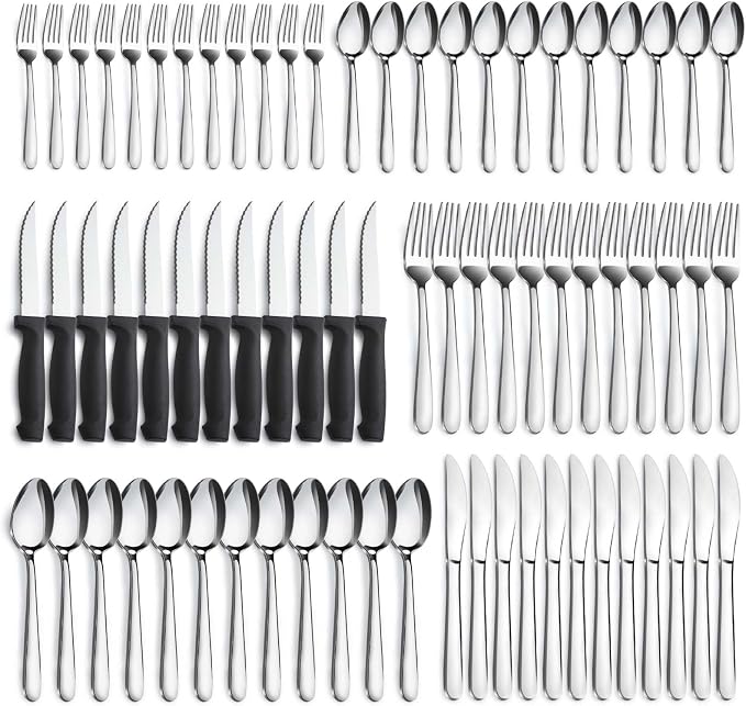 Pleafind 72-Pieces Silverware Set by Pleafind