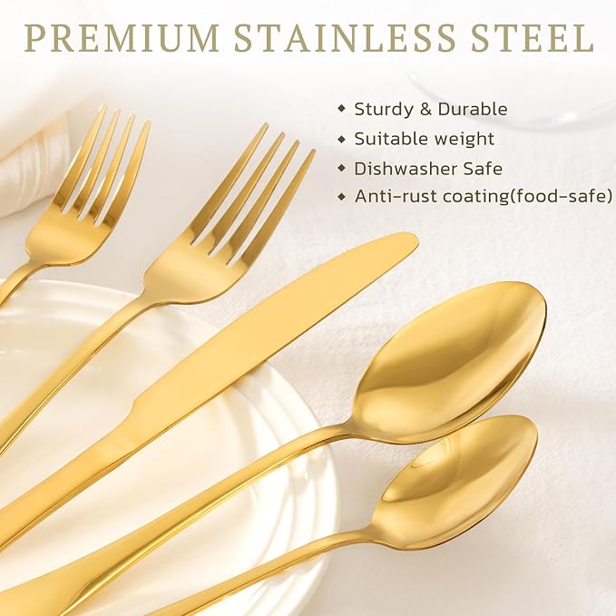 Astercook 24-Piece Silverware Set - Image 4
