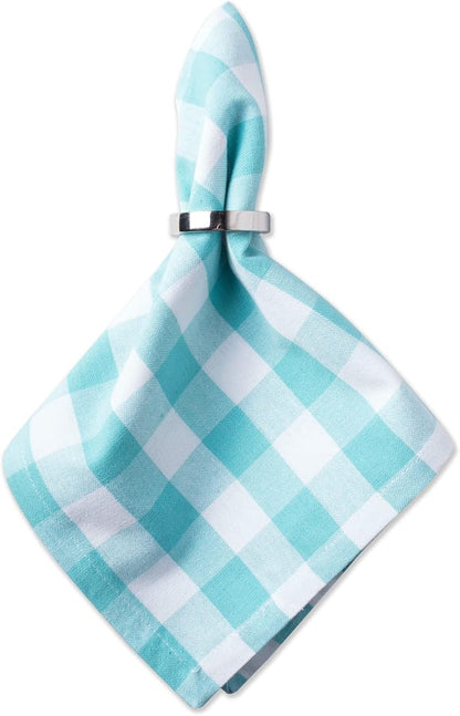 DII Checkered Tabletop Collection 100% Cotton, Machine Washable, Napkin Set - Image 2