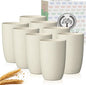 Homienly Cups for Kitchen Unbreakable Wheat Straw Cups 8 PCS Alternative to by HOMIENLY