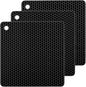 Silicone Non-Slip, Heat Resistant & Water-Trapping Trivet Mats by TENOC