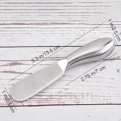VANRA Spreader Knife Set 4-Piece Butter Knife Stainless Steel Cheese Knife Set - Image 5