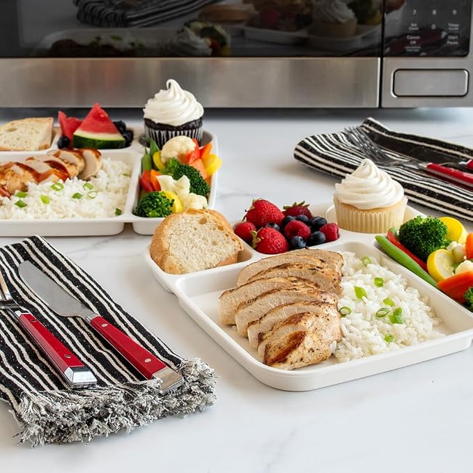 Nordic Ware Divided Meal Tray, Microwave Safe Polypropylene - Image 4