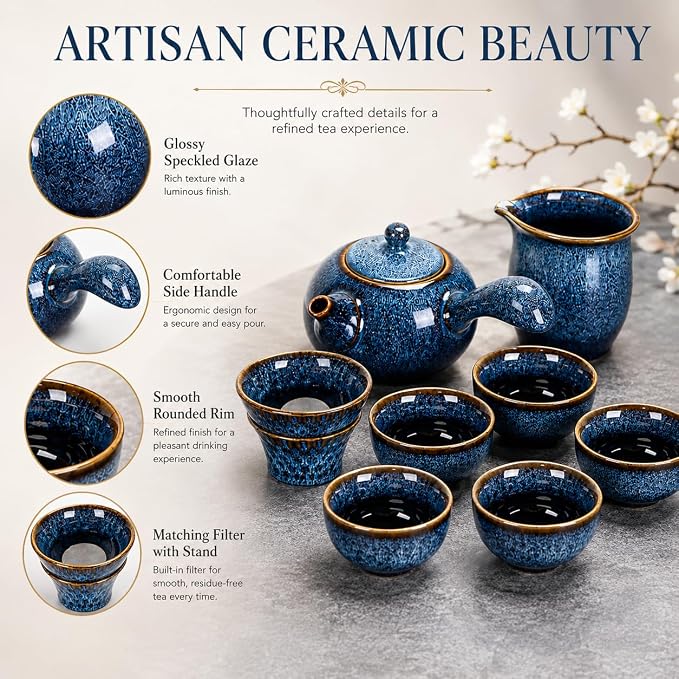 9-Piece Chinese Tea Set, Gongfu Tea Sets - Image 3