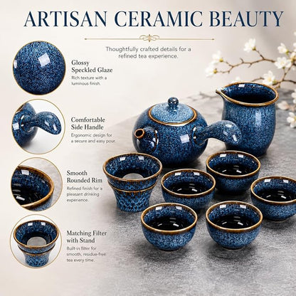 9-Piece Chinese Tea Set, Gongfu Tea Sets - Image 3