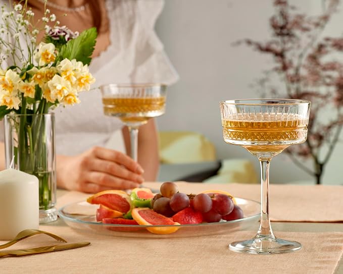 Pasabahce Vintage Coupe Glasses Set Of 6 - Image 6