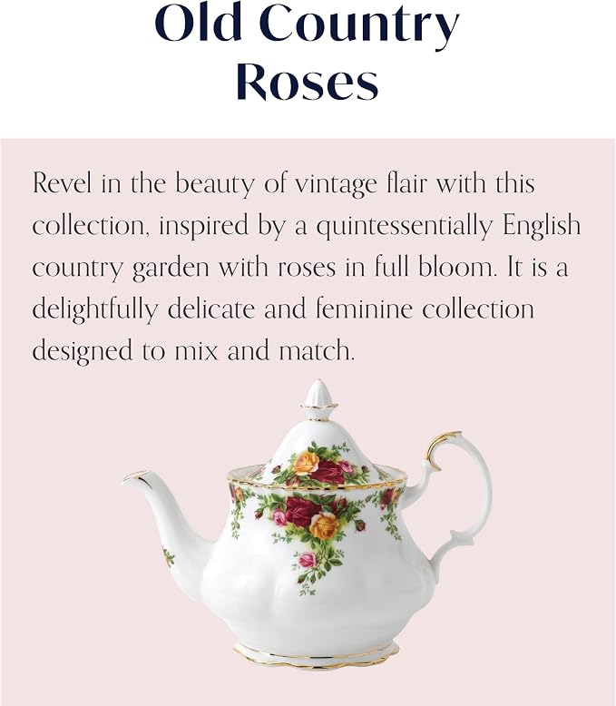 Royal Albert Old Country Roses Teapot Large - Image 5