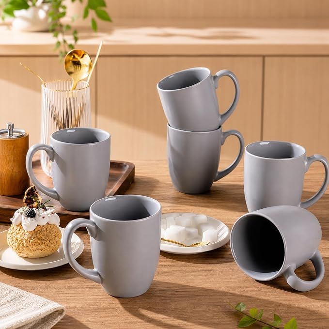AmorArc 12 oz Coffee Mugs Set of 6, Ceramic coffee mugs - Image 7