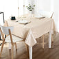 Smiry Square Table Cloth, Waterproof Heavy Duty Vinyl Tablecloths, Wipeable Washable Table Cover for Kitchen and Dining Room (Beige, 60" X 60")