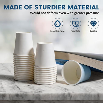 MOUMOULIFE Disposable Paper Coffee Cups 3 oz 300 Count, Bathroom Cups, - Image 7