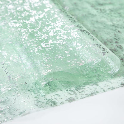 SiinvdaBZX 4 Pcs Sage Green Sheer Tulle Table Runner 120 Inch/10 Ft Long | - Image 5
