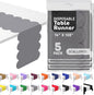 Silver Grey Scallop Table Runner, Disposable Plastic, 5 Pk by Swanoo