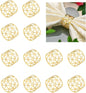 14K Gold Napkin Rings Set of 12, Metal Napkins Rings Holder Buckles by FAZKAR