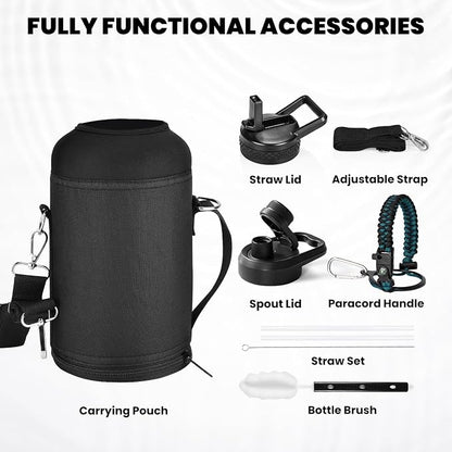 RAYMYLO Insulated Water Bottle 64 oz, Triple Wall Vacuum Stainless Steel | - Image 8
