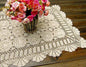 Damanni Rectangular Cotton Handmade Crochet Lace Table Runner Doilies Table by Damanni