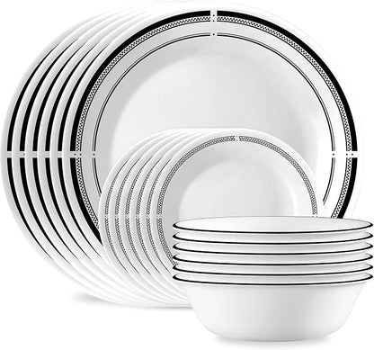 Corelle 18-Piece Round Dinnerware Set Service by Corelle