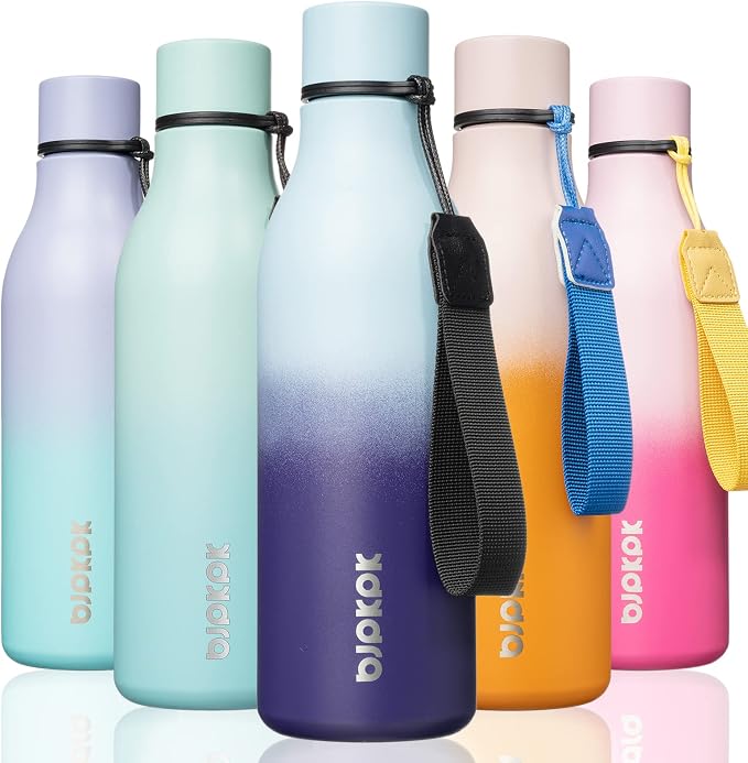 BJPKPK 18oz Insulated Water Bottle, Stainless Steel Bottle by BJPKPK