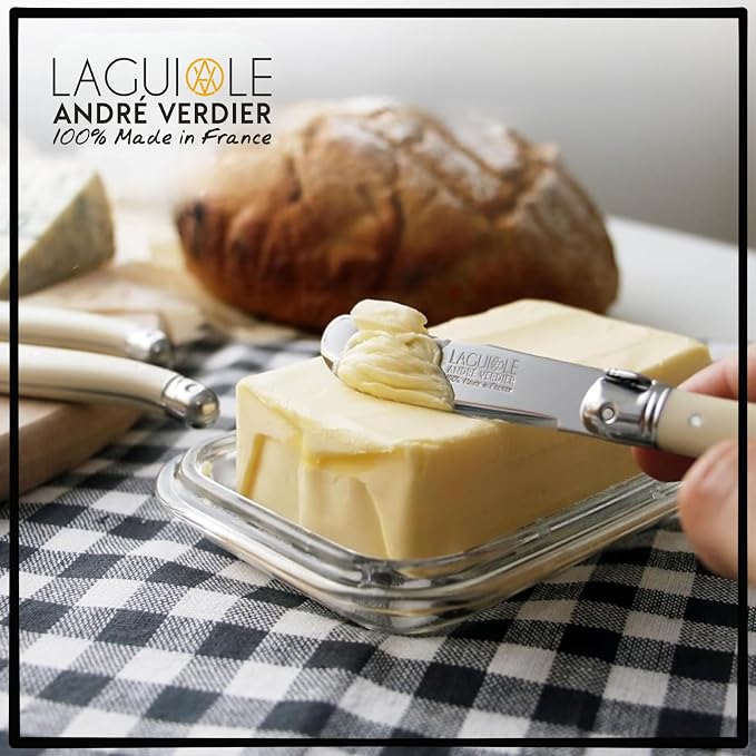 Laguiole Butter Knife Set of 6, Premium Stainless Steel Butter Knives Spreaders - Image 3