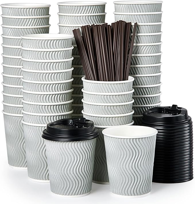 MUCHII 8 oz Paper Coffee Cups by MUCHII