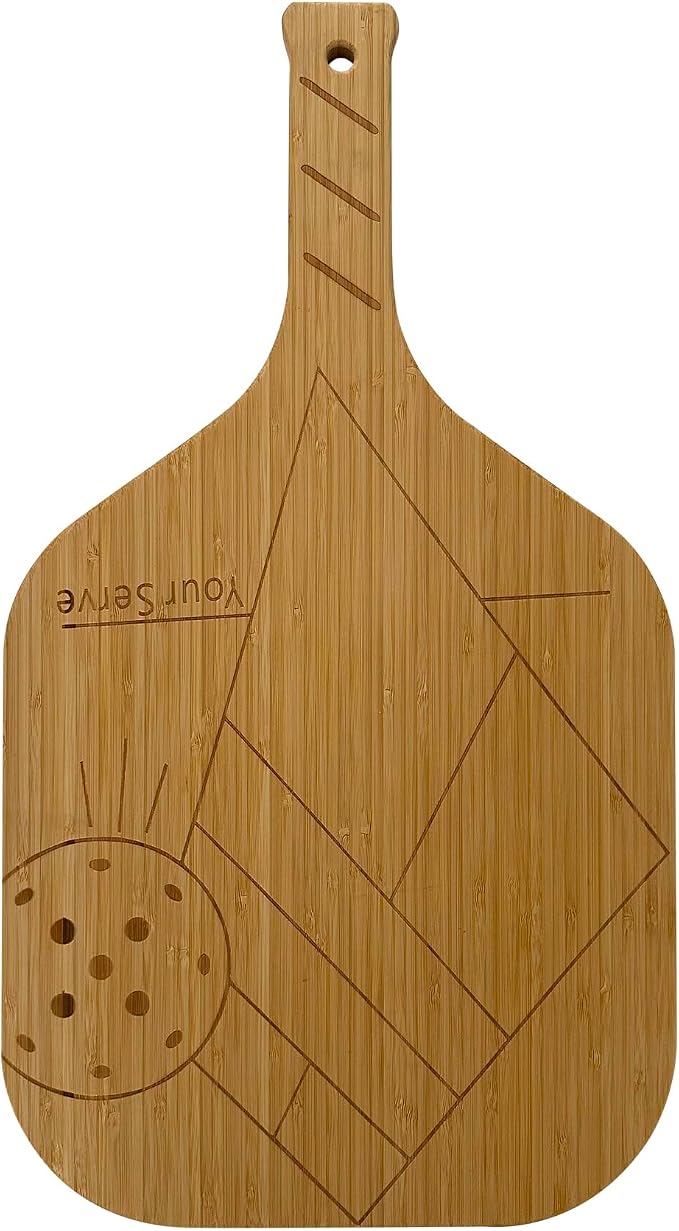 Fox Run Your Serve Pickleball Paddle Charcuterie Board, 22.5" x 12.5" Board | - Image 6