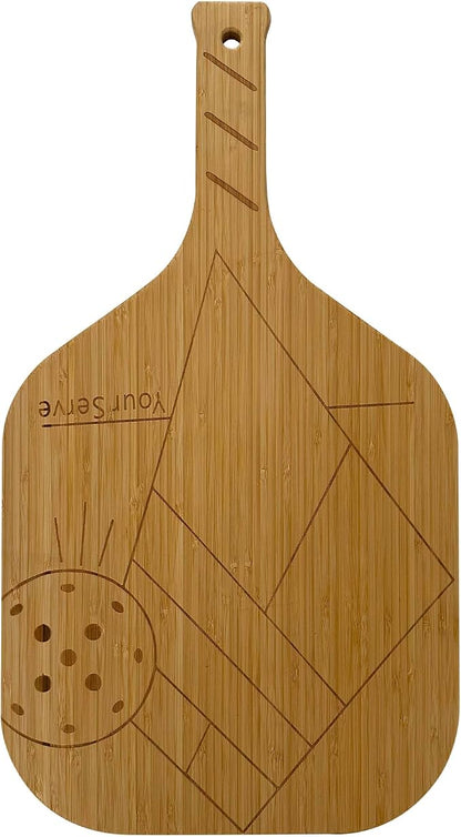 Fox Run Your Serve Pickleball Paddle Charcuterie Board, 22.5" x 12.5" Board | - Image 6