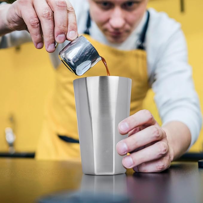 Beasea Stainless Steel Cups 15 oz, 4 Pack Large Stackable Double Wall Insulated - Image 6