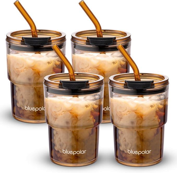 BLUEPOLAR 13oz/400ml Glass Water Tumbler by BLUEPOLAR