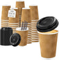 Lamosi 500 Pack 12 oz Disposable Coffee Cups by BuyNow