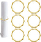 pson 6Pcs Bamboo Knuckles Style Napkin Rings by Unknown