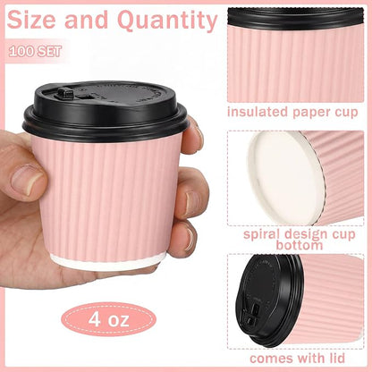 Uiifan 100 Set 4oz Disposable Espresso Cups - Image 2