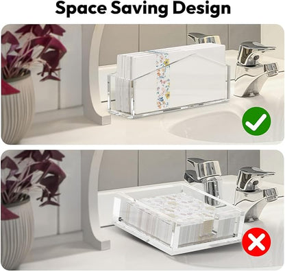 Napkin Holder for Bathroom, Decorative, Lucite Material, for Kitchen, Dining - Image 5