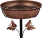 Metal Bird Bath Feeder for Outside – 3.14’’ Deep Birdbaths Bowl by SparkGardenMagic