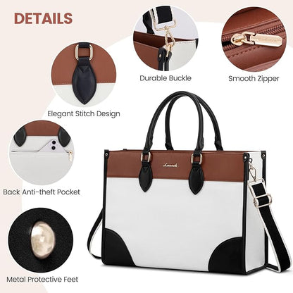 LOVEVOOK Laptop Bag for Women 15.6 lnch, Waterproof Laptops Tote Bags for Womens - Image 6