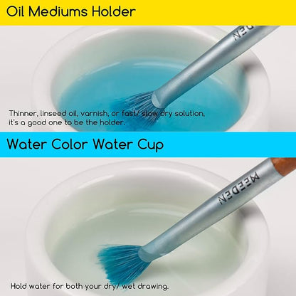 MEEDEN 2 Pack Porcelain Palette Cup, Ceramic Palette - Image 5