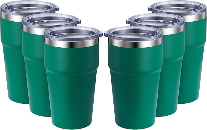 MEWAY 16oz Tumbler Double Wall Vacuum Insulated Travel Mug Bulk, Stainless by MEWAY