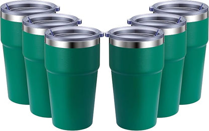 MEWAY 16oz Tumbler Double Wall Vacuum Insulated Travel Mug Bulk, Stainless by MEWAY