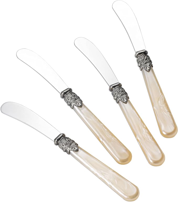 REVERIE Collection 4-piece Stainless Steel Butter Spreader Cheese Knife by CATHYLIN