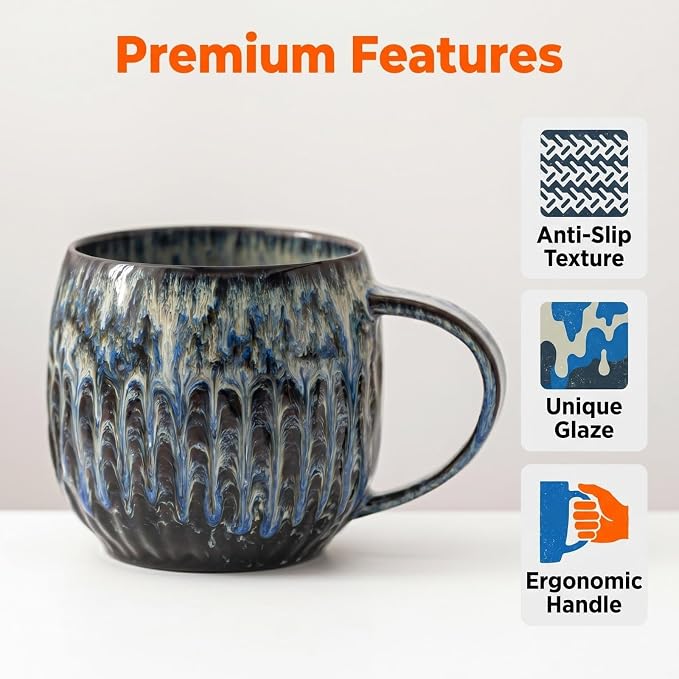 Large Ceramic Coffee Mug - 20oz Big Tea Cup - Image 8